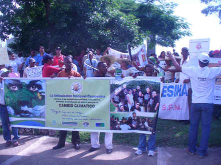 Marcha al Congreso Nacional de Republica Dominicana