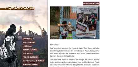 Brasil, Comunidade impactada pela mineração cria site para visibilizar a sua luta