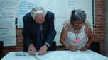 Firma del convenio UPU-UACM (Universiadad Autónoma de la Ciudad de México)