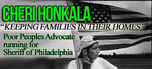 Housing right leader wants to Be 'The People’s Sheriff' in Philadelphia, USA, february 2011