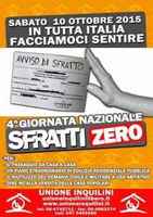 Italia, Sabato 10 ottobre 2015: IV Giornata Nazionale Sfratti Zero