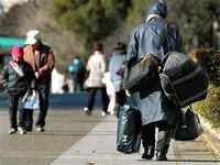 Japan homeless temporary worker