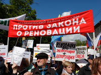 Protest March in Moscow against renovation program