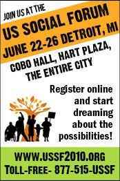 USA, Poverty Working Group Announcements USSF, Detroit, june 2010